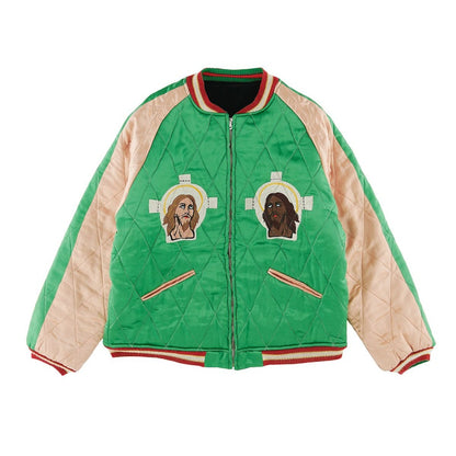 Saint Mxxxxxx x Denim Tears Reversible Yokosuka Jacket Green Black