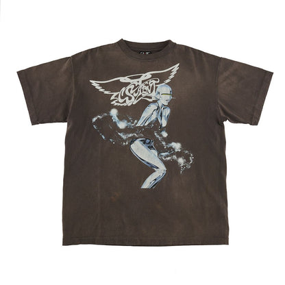 Saint Mxxxxxx x Hajime Sorayama T-Shirt Faded Black
