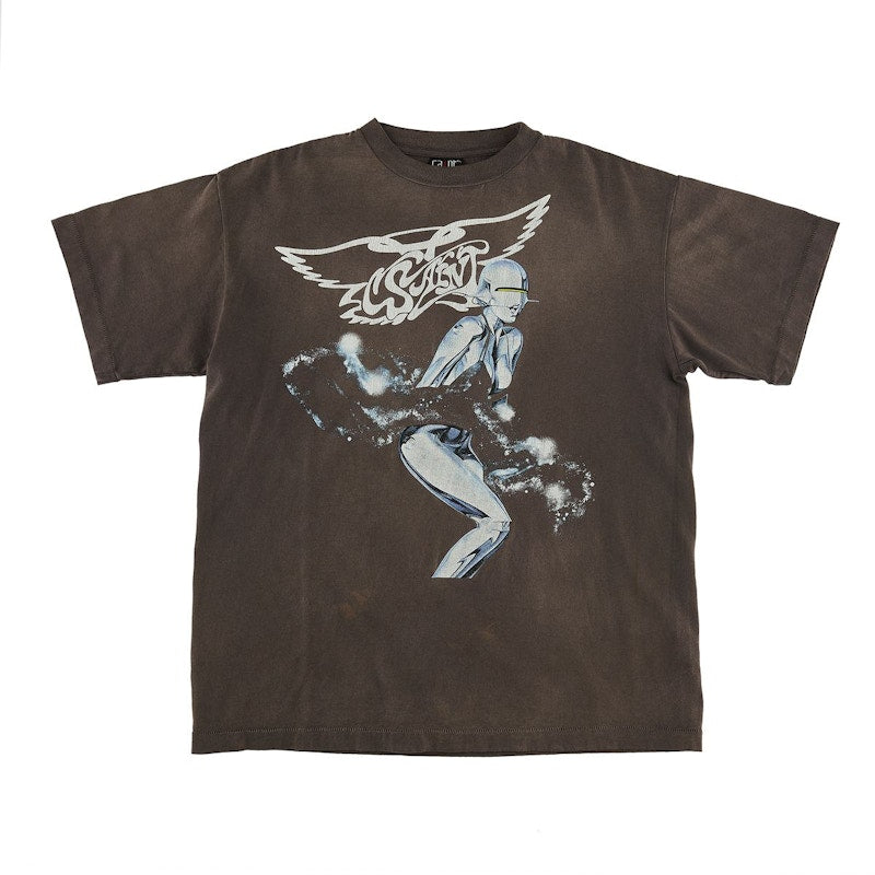 Saint Mxxxxxx x Hajime Sorayama T-Shirt Faded Black