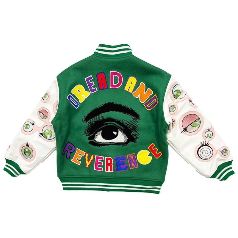 Saint Mxxxxxx x Takashi Murakami Stadium Jacket Green