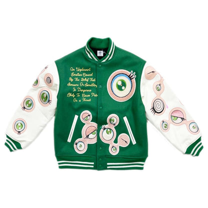 Saint Mxxxxxx x Takashi Murakami Stadium Jacket Green