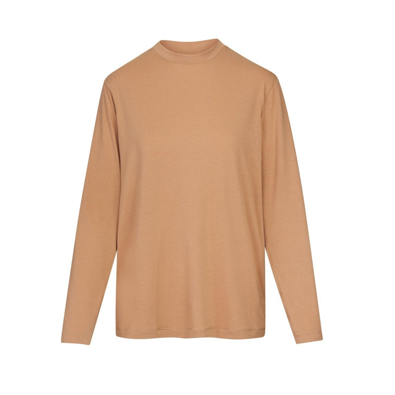 SKIMS Boyfriend Long Sleeve T-Shirt Ochre
