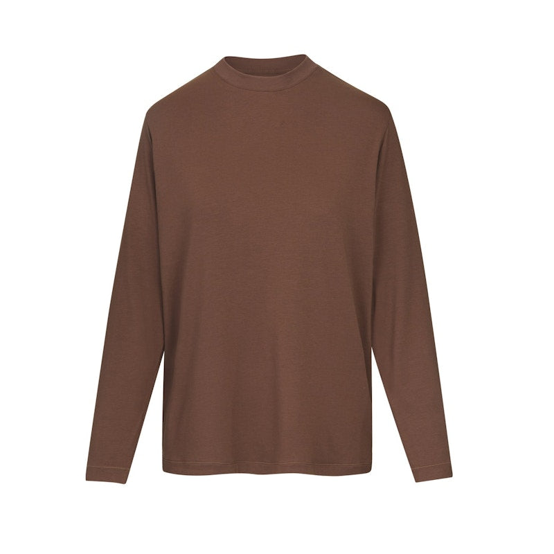 SKIMS Boyfriend Long Sleeve T-Shirt Oxide