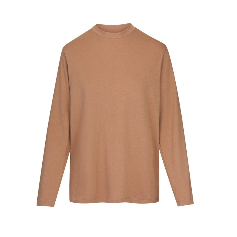 SKIMS Boyfriend Long Sleeve T-Shirt Sienna