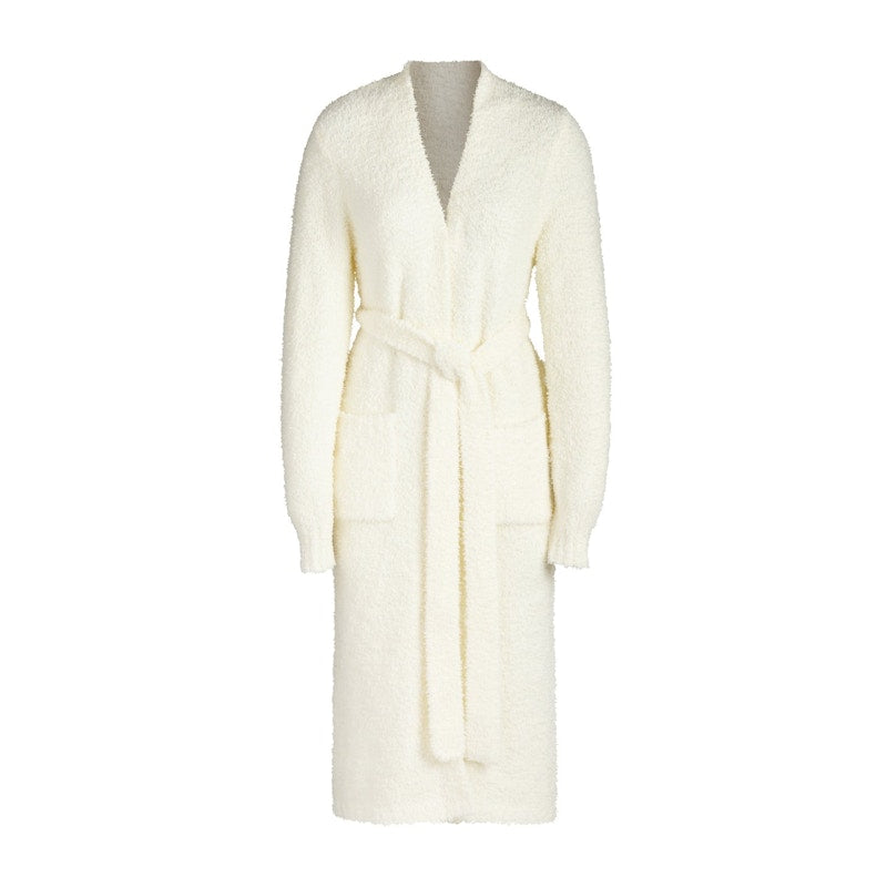 SKIMS Cozy Knit Robe Bone