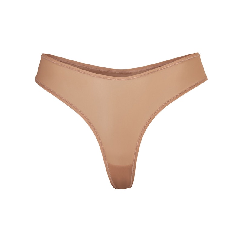 SKIMS Jelly Sheer Dipped Thong Sienna