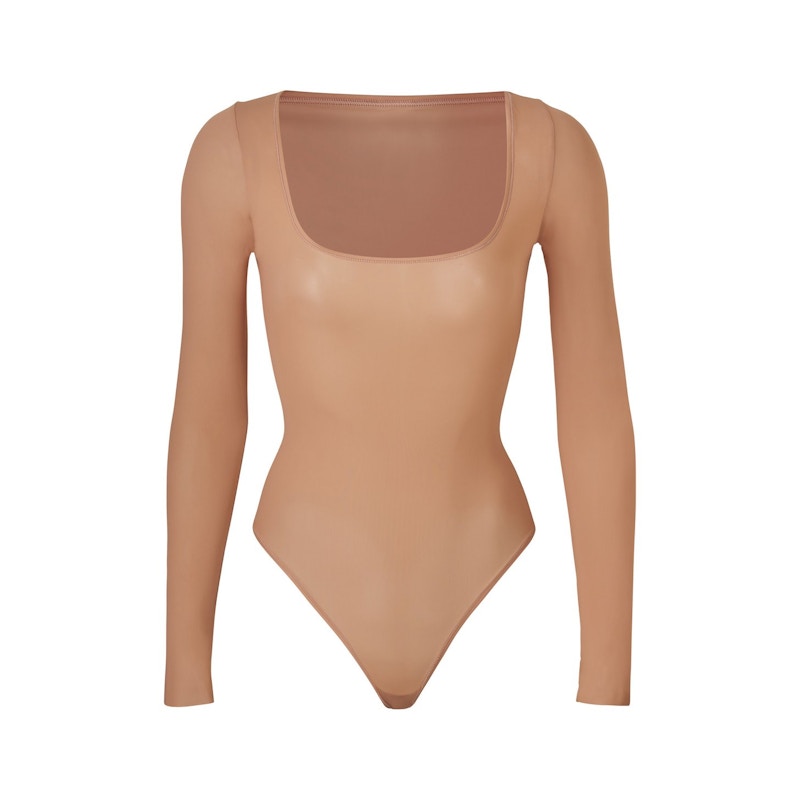 SKIMS Jelly Sheer Long Sleeve Bodysuit Sienna