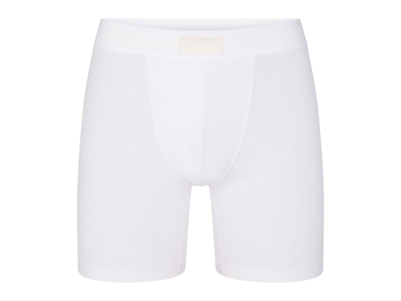 SKIMS Men's 5" Cotton Boxer Brief Chalk
