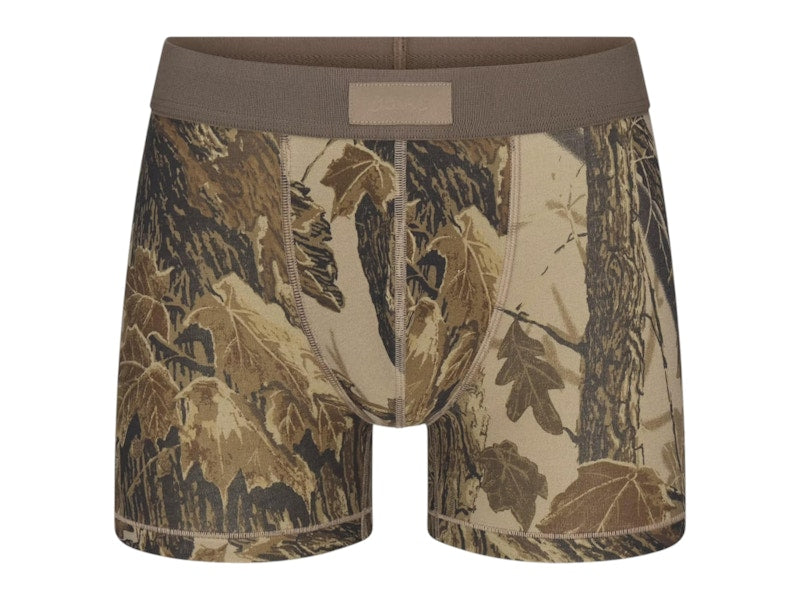 SKIMS Men's Cotton 3" Boxer Brief Realtree Camo Print