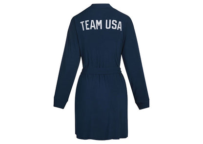 SKIMS Olympic Capsule Rib Robe Navy