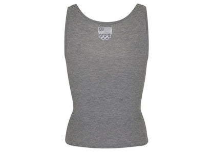 SKIMS Olympic Capsule Rib Scoop Tank Heather Grey