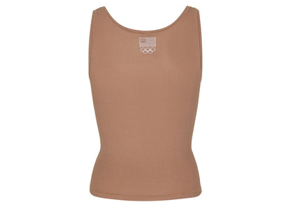 SKIMS Olympic Capsule Rib Scoop Tank Sienna