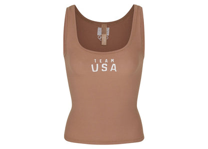 SKIMS Olympic Capsule Rib Scoop Tank Sienna