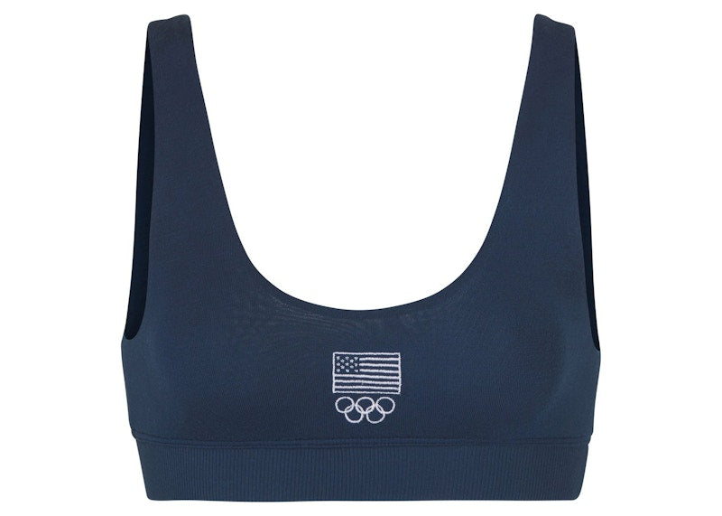 SKIMS Olympic Capsule Sleep Bra Navy
