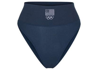 SKIMS Olympic Capsule Sleep Brief Navy