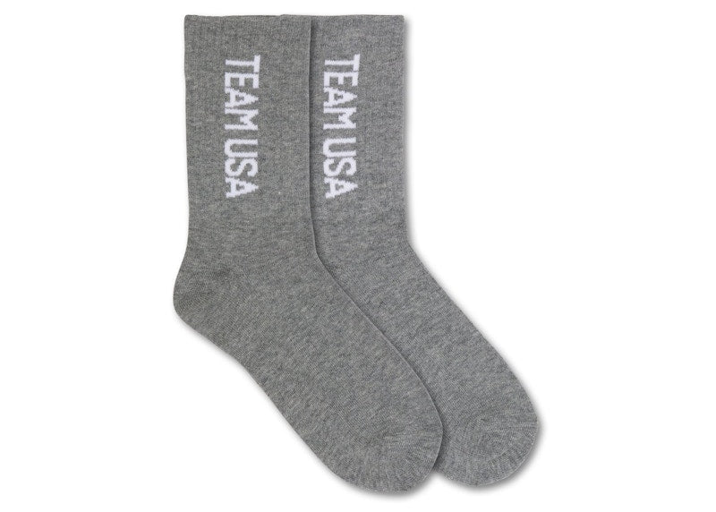 SKIMS Olympic Capsule Socks Heather Grey