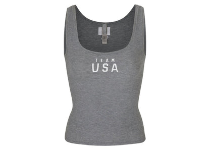 SKIMS Paralympic Capsule Rib Scoop Tank Heather Grey