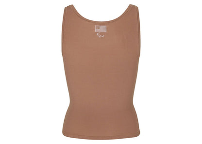 SKIMS Paralympic Capsule Rib Scoop Tank Sienna