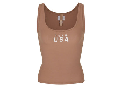 SKIMS Paralympic Capsule Rib Scoop Tank Sienna
