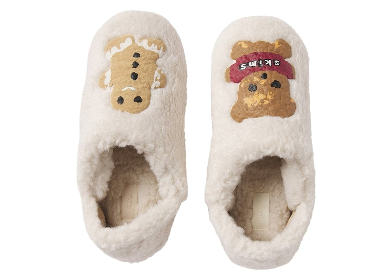 SKIMS Sherpa Slipper Cactus Plant Flea Market Marble Teddy Bear Print (Women's)