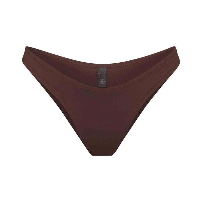 SKIMS Swim Cheeky Tanga Bottoms Cocoa
