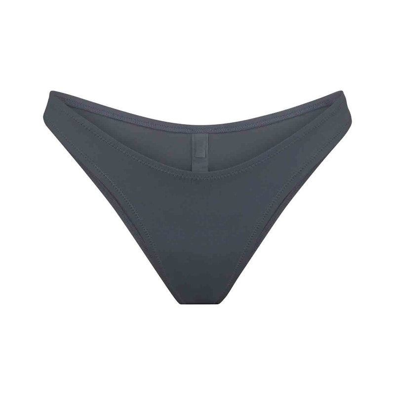 SKIMS Swim Cheeky Tanga Bottoms Gunmetal