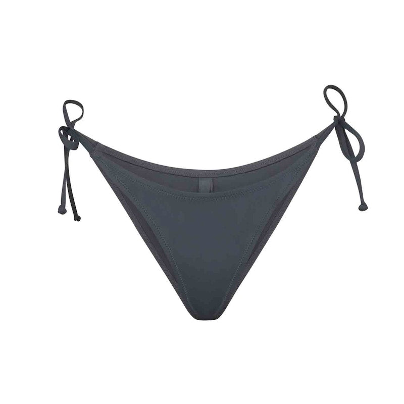 SKIMS Swim Dipped Tie Bottoms Gunmetal