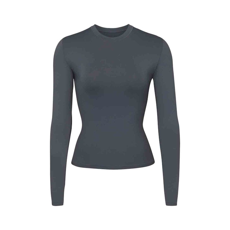 SKIMS Swim Long Sleeve Shirt Gunmetal