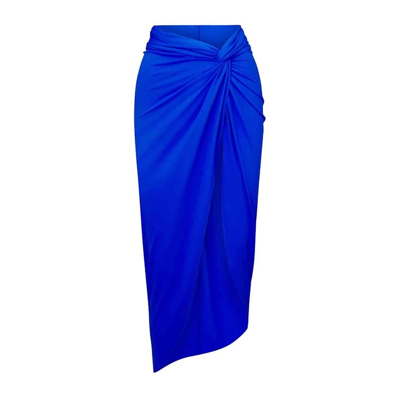 SKIMS Swim Sarong Skirt Cobalt