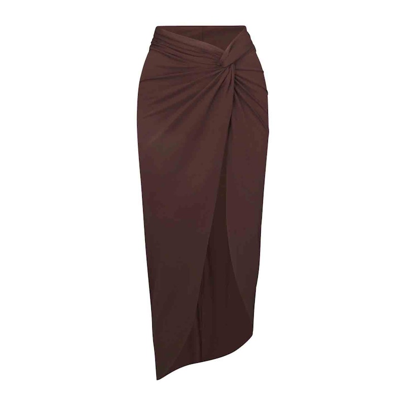 SKIMS Swim Sarong Skirt Cocoa
