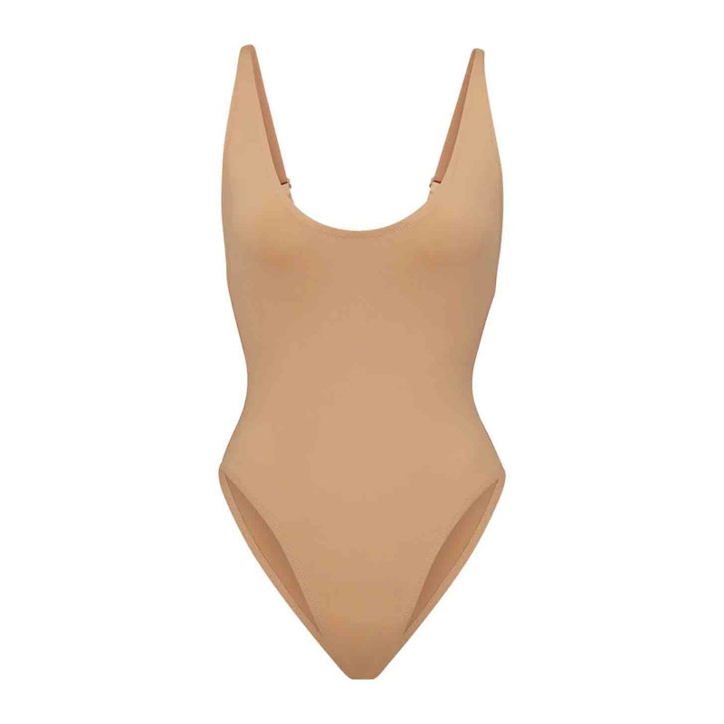 SKIMS Swim Scoop Neck One Piece Ochre
