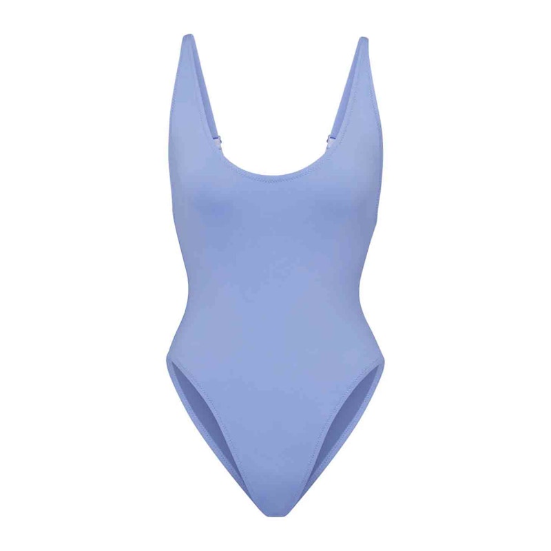 SKIMS Swim Scoop Neck One Piece Periwinkle