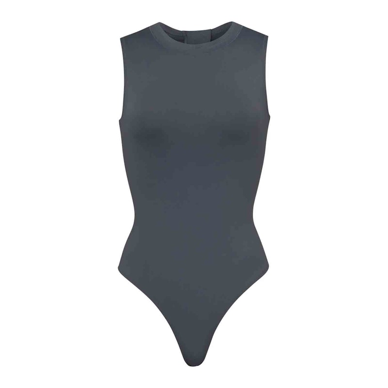 SKIMS Swim Sleeveless One Piece Gunmetal