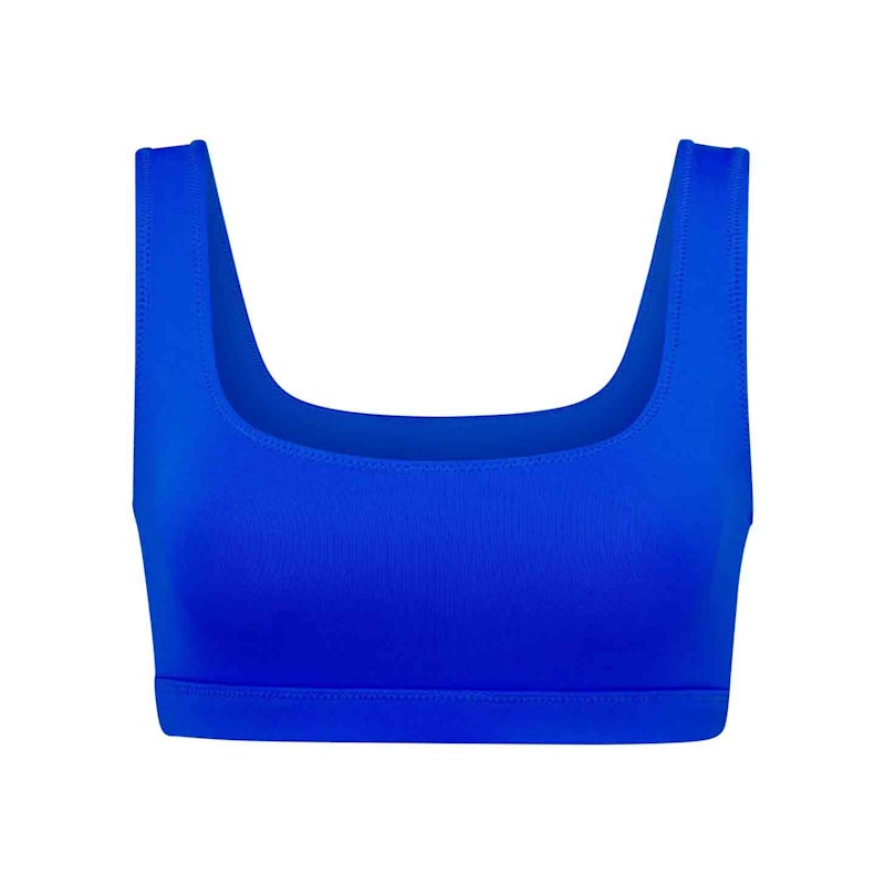 SKIMS Swim Tank Bikini Top Cobalt