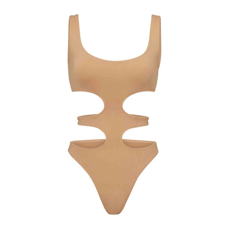 SKIMS Swim Tank Monokini Ochre