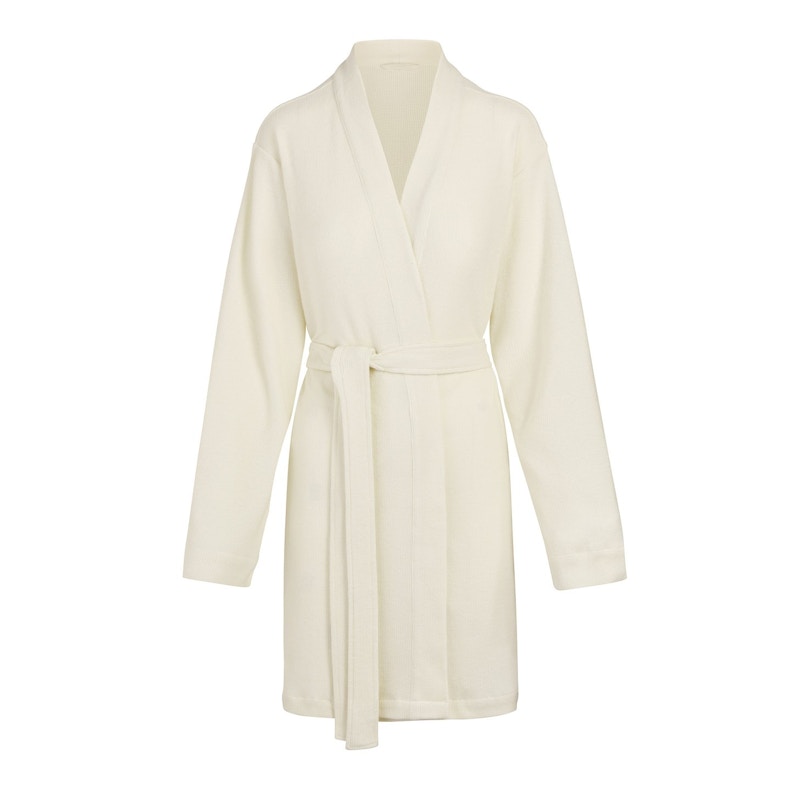 SKIMS Waffle Robe Bone