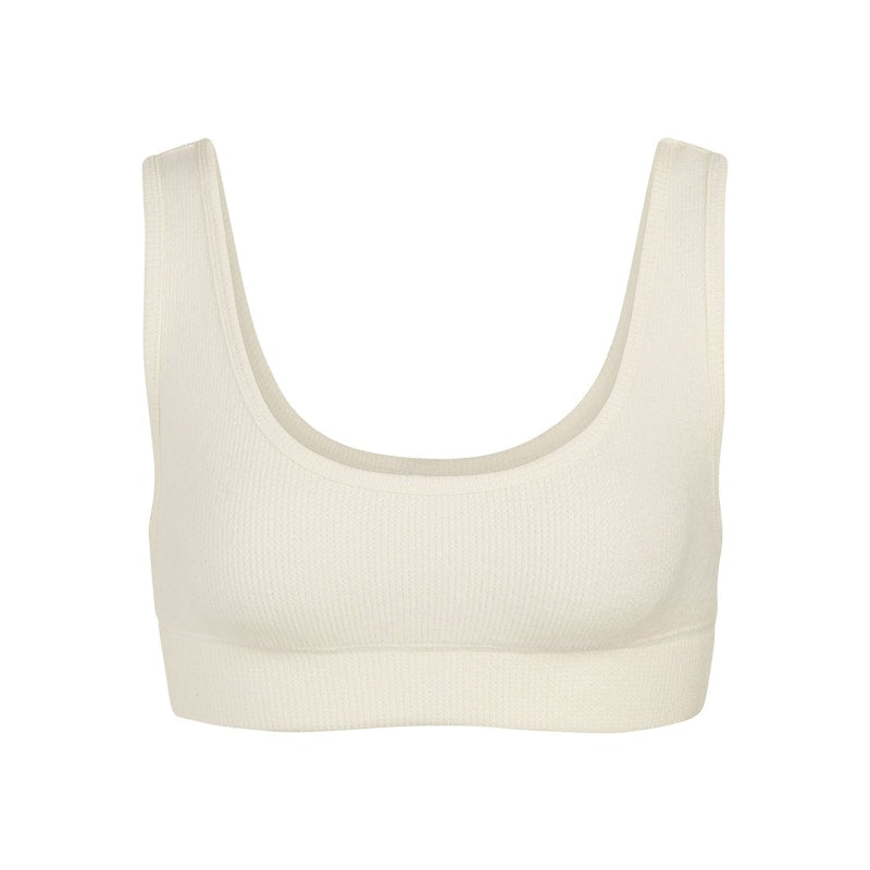 SKIMS Waffle Scoop Bra Bone