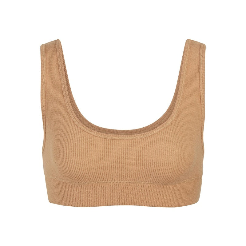 SKIMS Waffle Scoop Bra Ochre