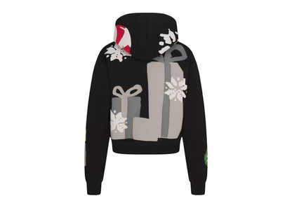 SKIMS x Cactus Plant Flea Market Cotton Fleece Hoodie Onyx Gingerbread Print