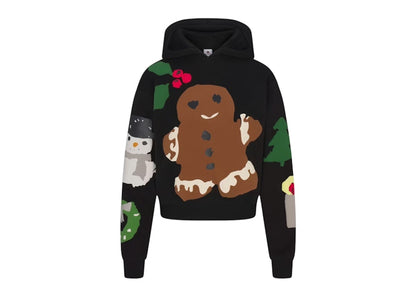 SKIMS x Cactus Plant Flea Market Women's Cotton Fleece Hoodie Onyx Gingerbread Print