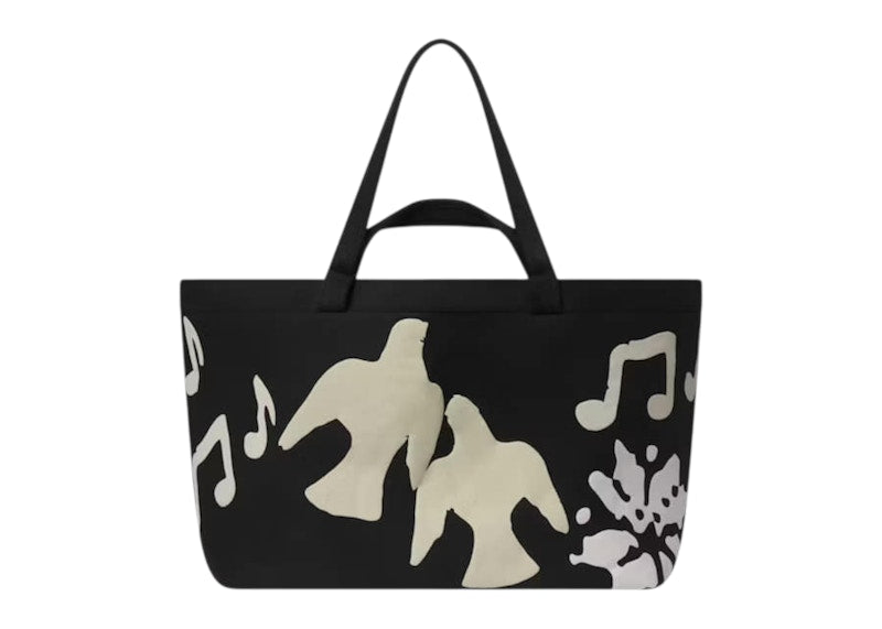 SKIMS x Cactus Plant Flea Market Women's Cotton Fleece Jumbo Tote Onyx Teddy Bear Print