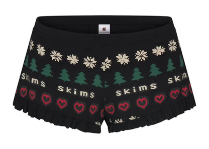 SKIMS x Cactus Plant Flea Market Women's Sleep Scoop Neck Set Onyx Pine Fair Isle