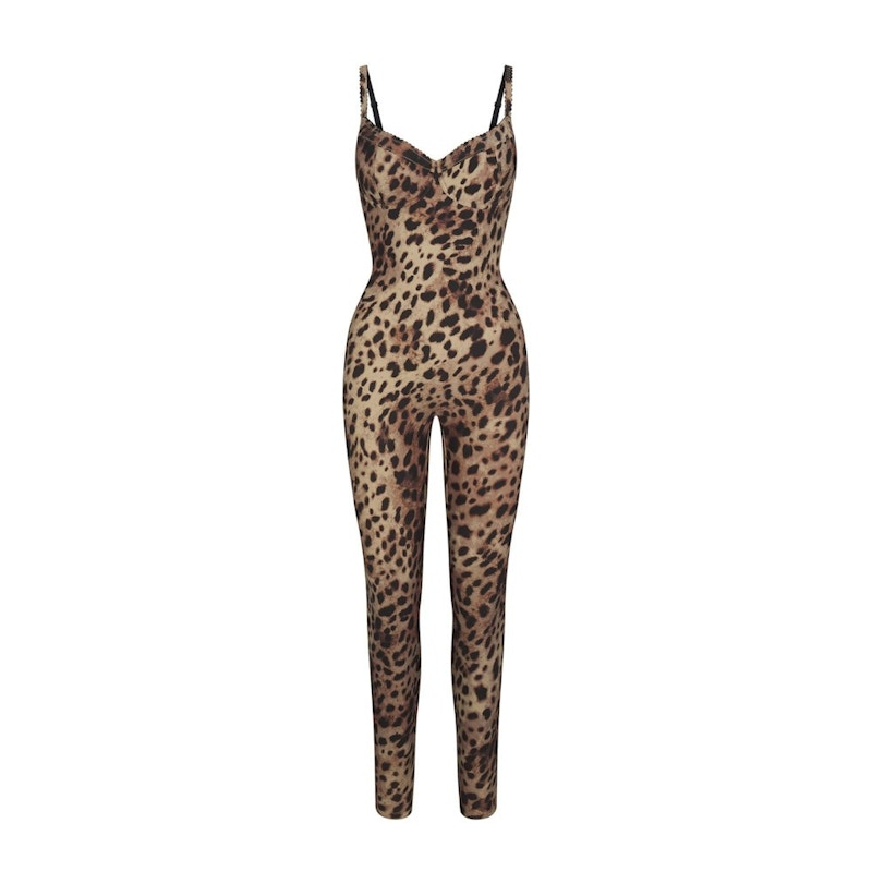 SKIMS x Dolce&Gabbana Skims Body Catsuit Leopard