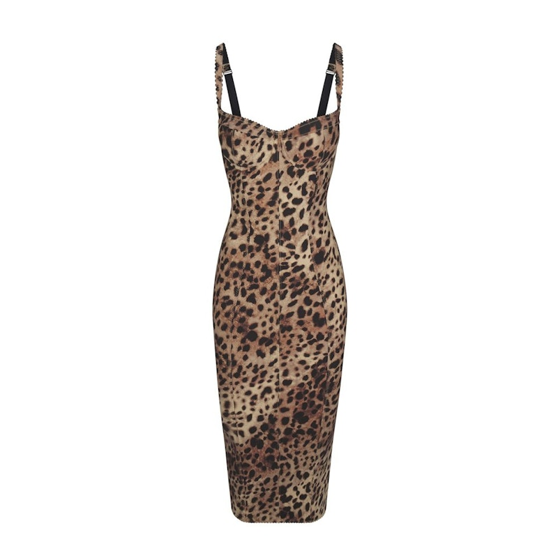 SKIMS x Dolce&Gabbana Skims Body Dress Leopard