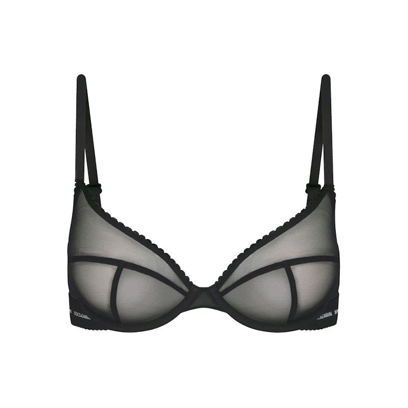 SKIMS x Dolce&Gabbana Ultra Fine Mesh Demi Bra Onyx