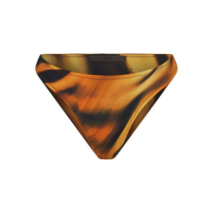 SKIMS x Roberto Cavalli Dipped Bikini Bottom Tiger Face Print