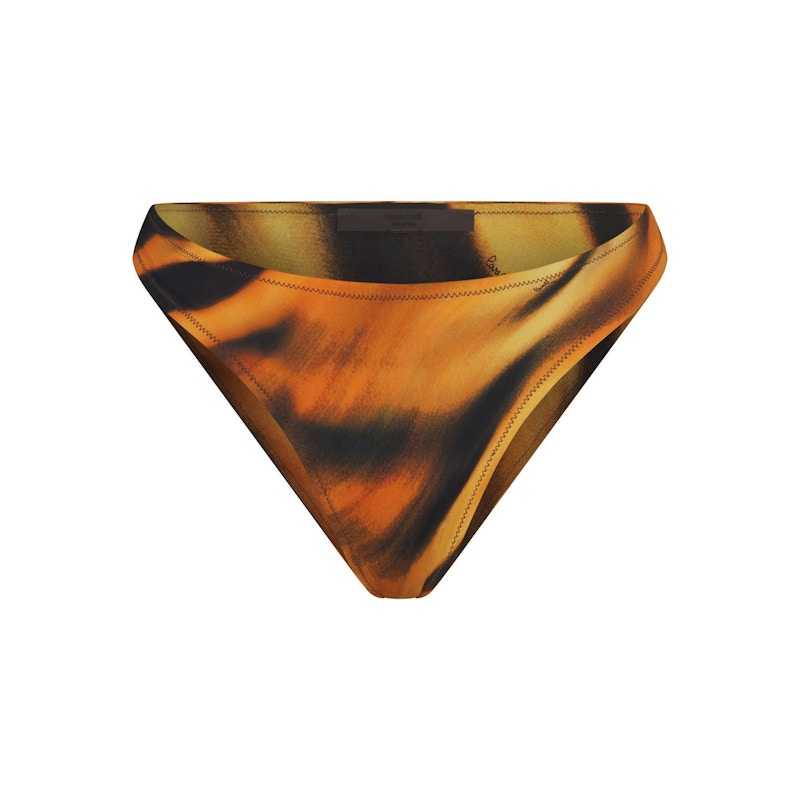 SKIMS x Roberto Cavalli Dipped Bikini Bottom Tiger Face Print