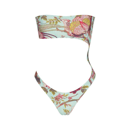 SKIMS x Roberto Cavalli Strapless Monokini Fagianella Print