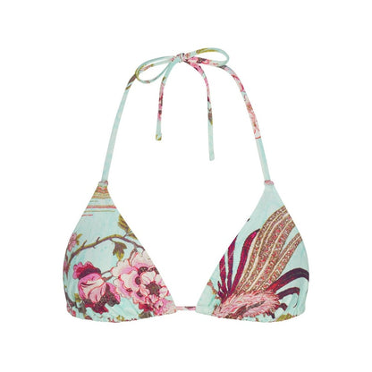 SKIMS x Roberto Cavalli Triangle Bikini Top Fagianella Print