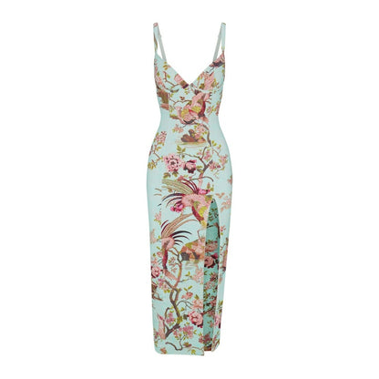 SKIMS x Roberto Cavalli Underwire Dress Fagianella Print